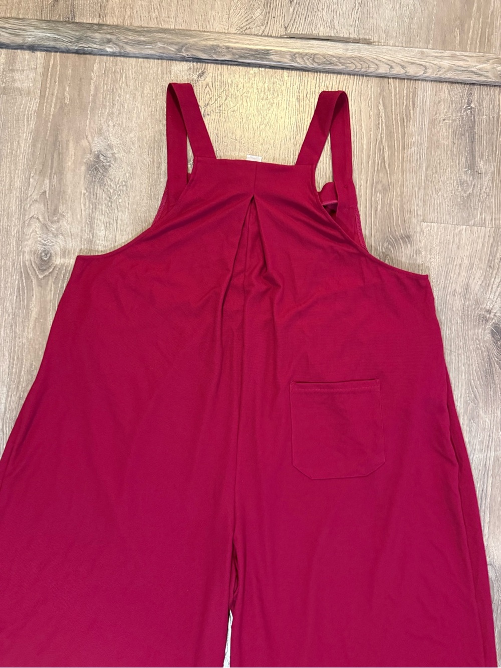 Halara Pockets Waffle Casual Plus Size Overalls in Anemone - Picture 6 of 9